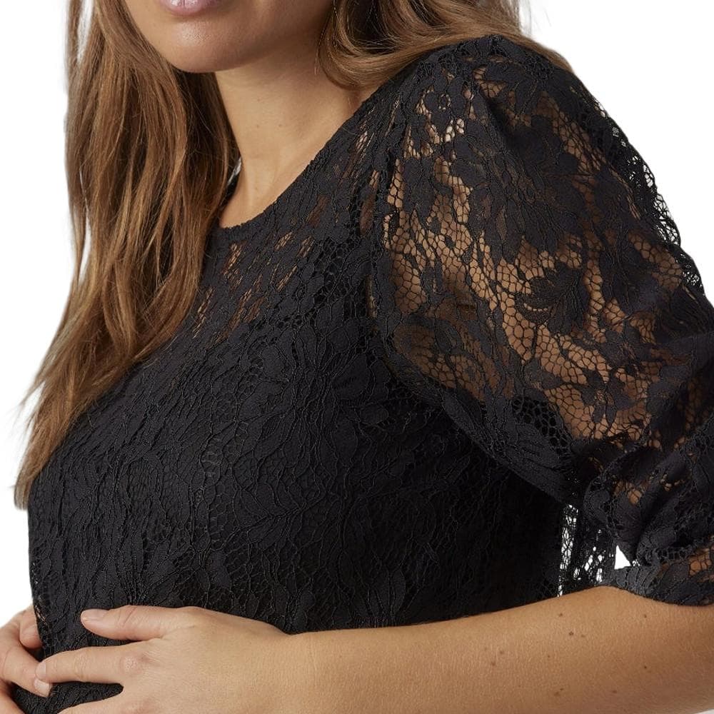 T-Shirt Noir Femme Vero Moda Maternity Lace Top 3