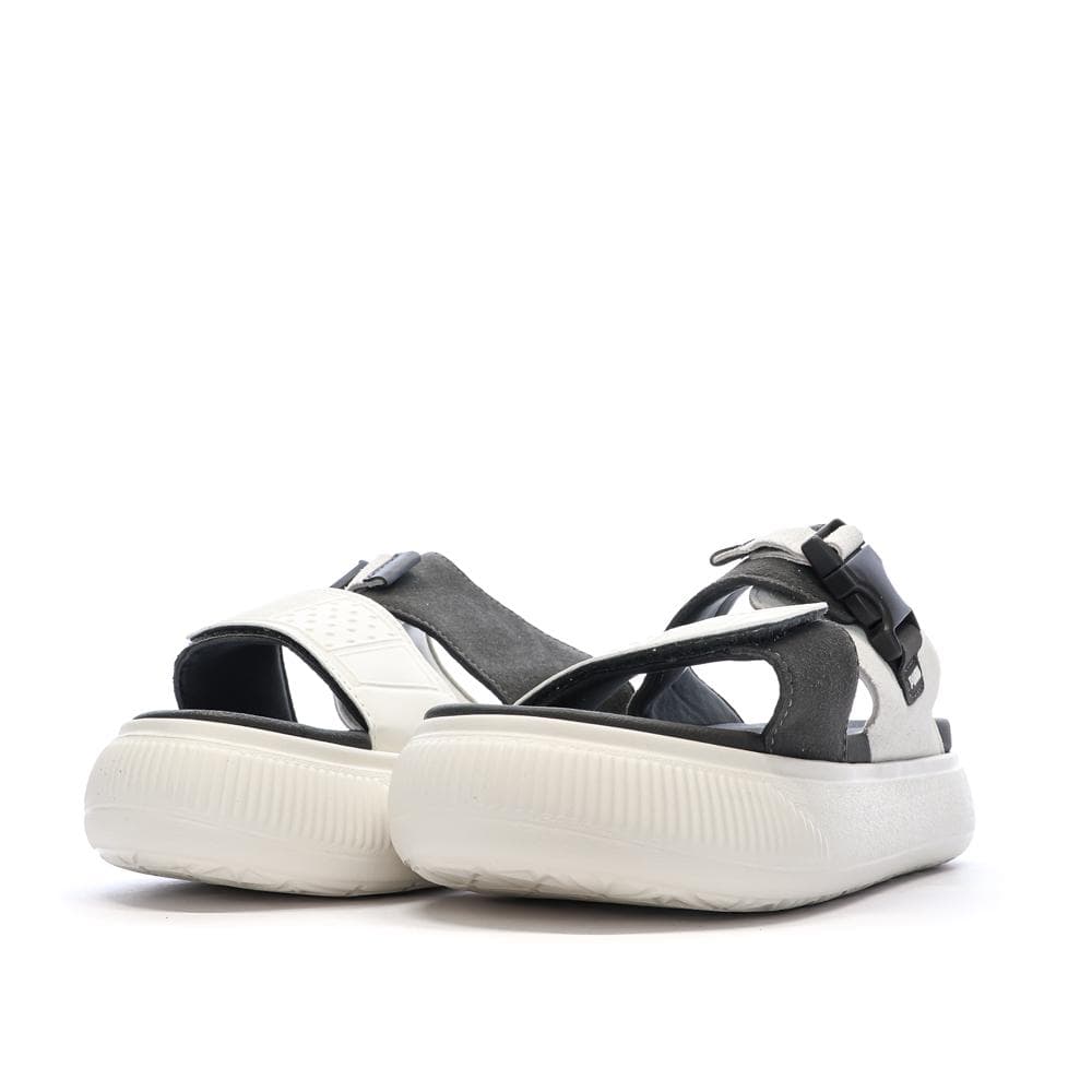 Claquettes Beige/Noire Femme Puma Suede 6
