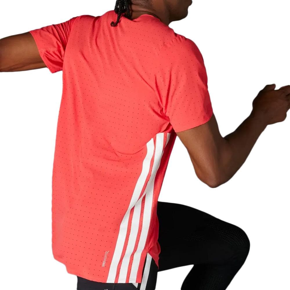 T-Shirt de Sport Rouge Homme Adidas Adizero 3