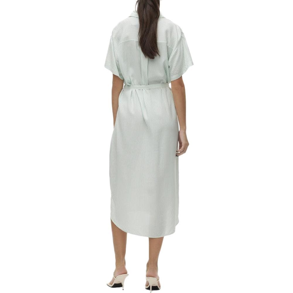 Robe Verte à Rayures Femme Vero Moda Bumpy 2