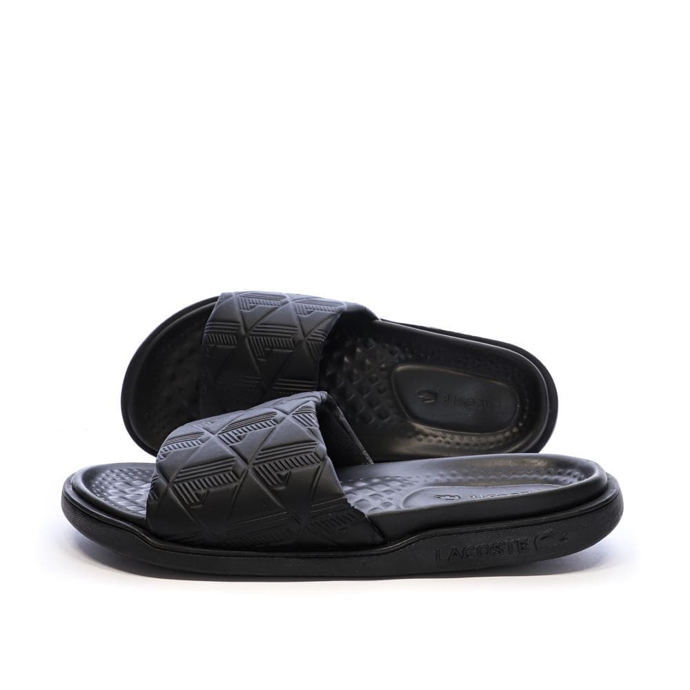 Claquettes Noir Homme Lacoste Serve Slide Dual 1251 1