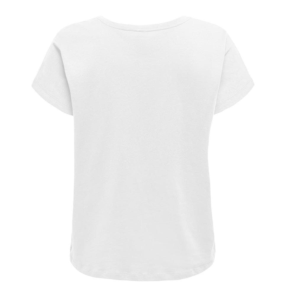 T-Shirt Blanc Femme ONLY Mally Life 2