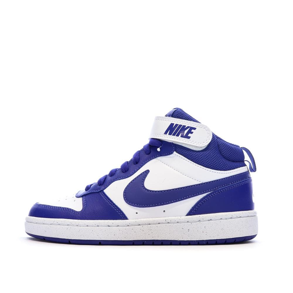 Baskets Blanches/Bleu Femme Nike Court Borough Mid 2 1