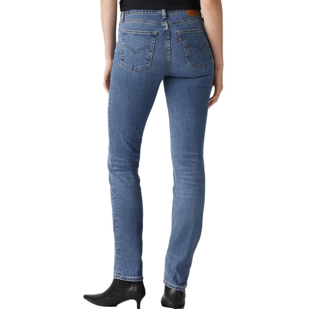 Jeans 724 Bleu Foncé High Rise Straight Med 2