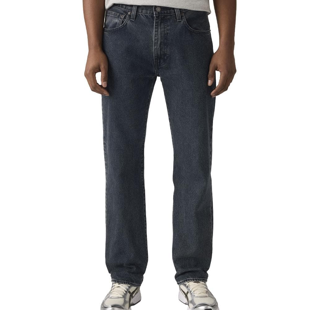 Jean 555 Noir Homme Levi's Relaxed Straight 000LO 1