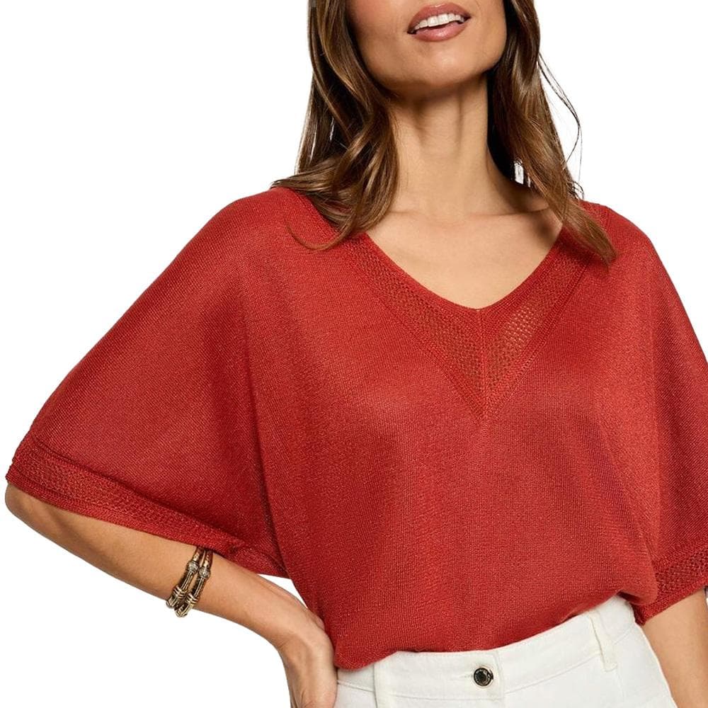 Pull Rouge Vif Femme Morgan MCHRIS 1