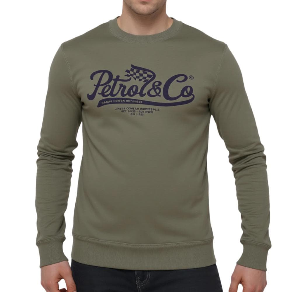 Sweat Kaki Homme Petrol Industries Neck 1