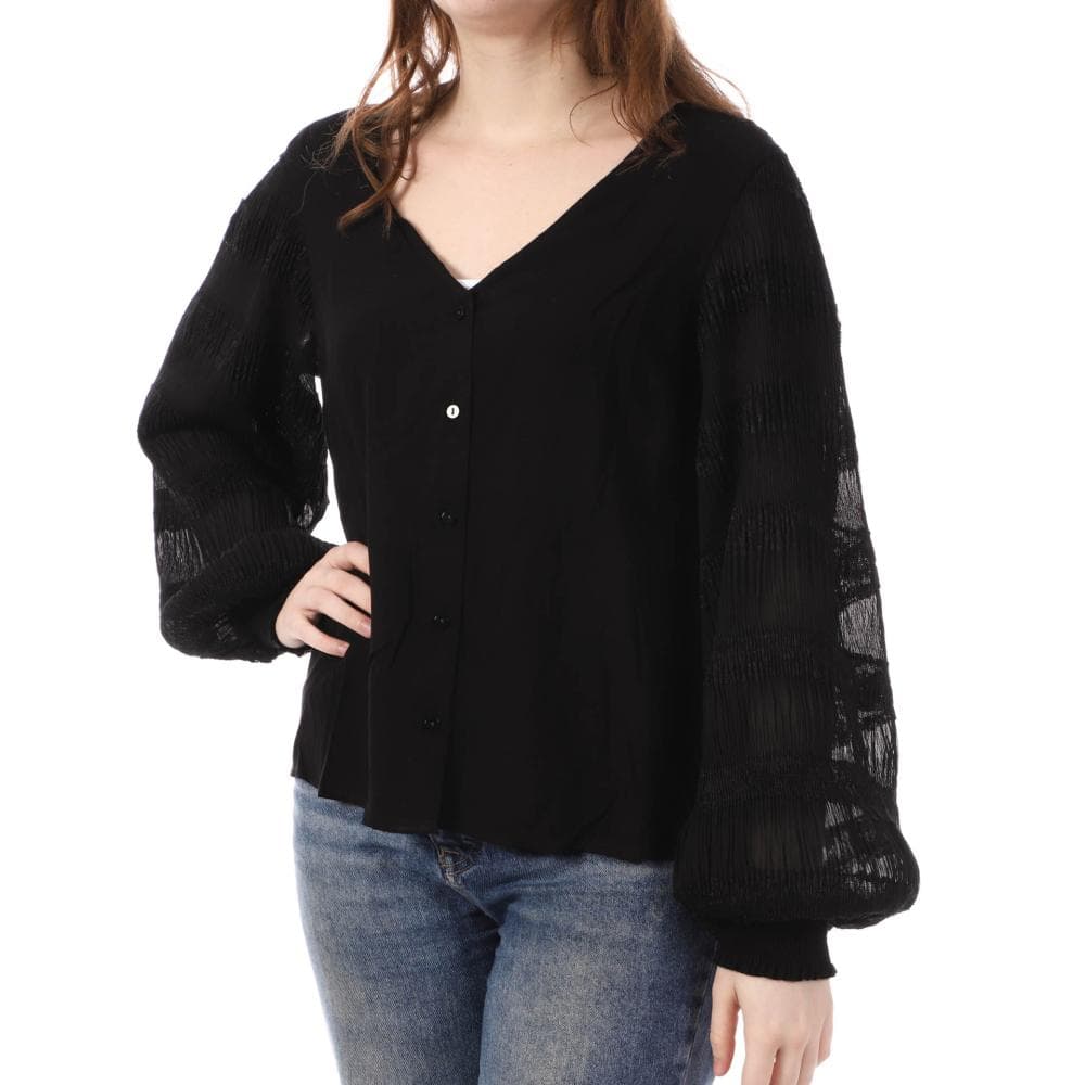 Blouse Noire Femme Vila Elma 1