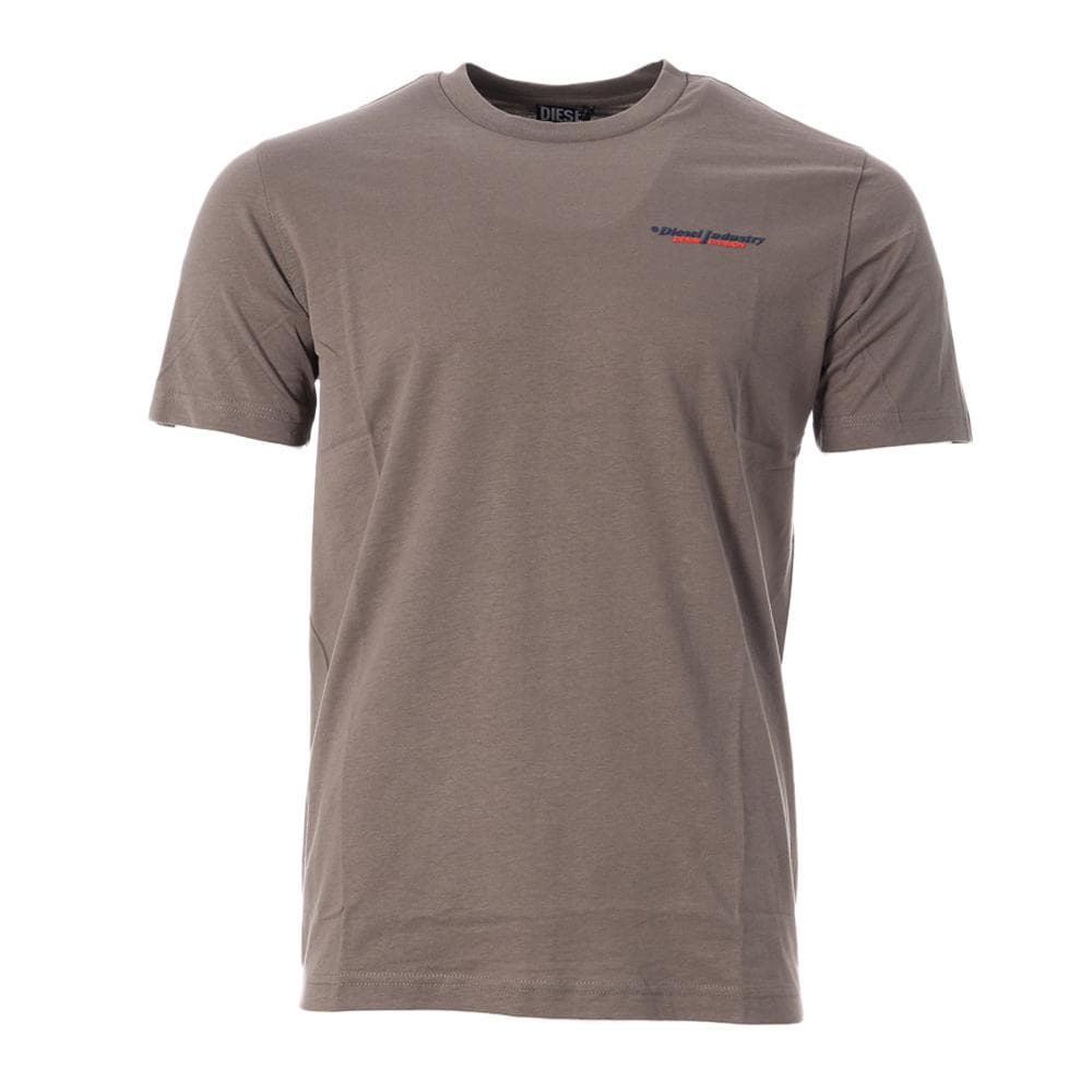 T-shirt Gris Homme Diesel T-just Small Ind Off Maglietta 1