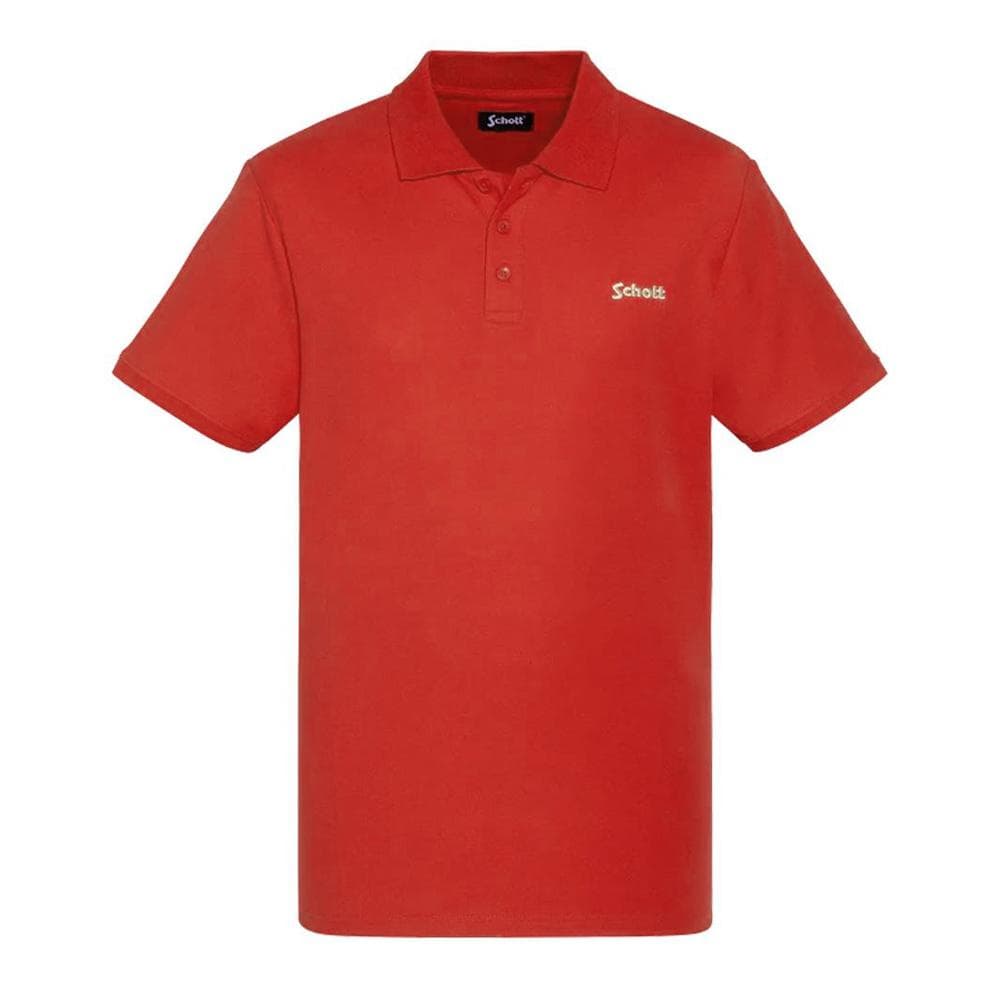 Polo Orange Homme Schott PS0022 1