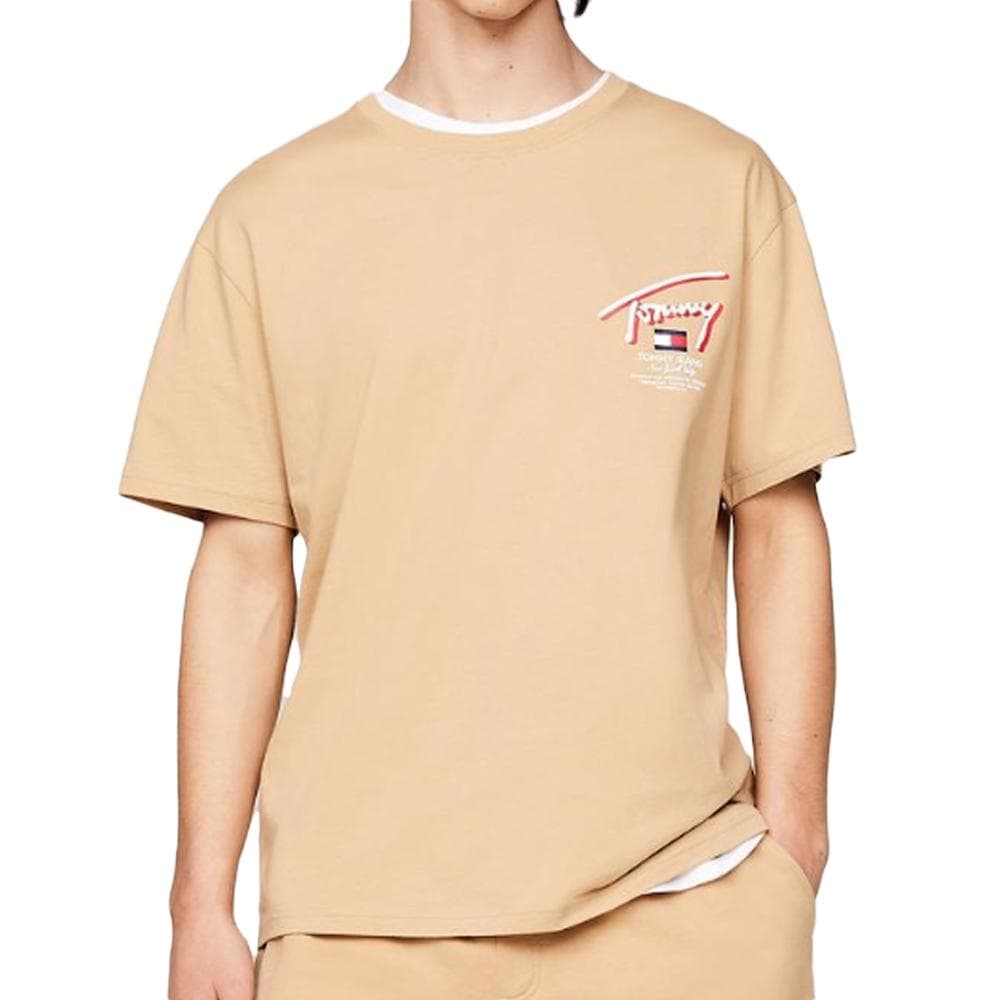 T-shirt Beige Homme Tommy Hilfiger DM0DM18574 1