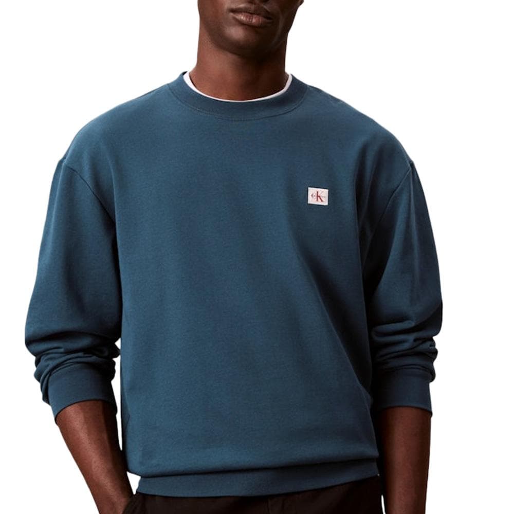 Sweat Marine Homme Calvin Klein Jeans 350 Terry Badge 1