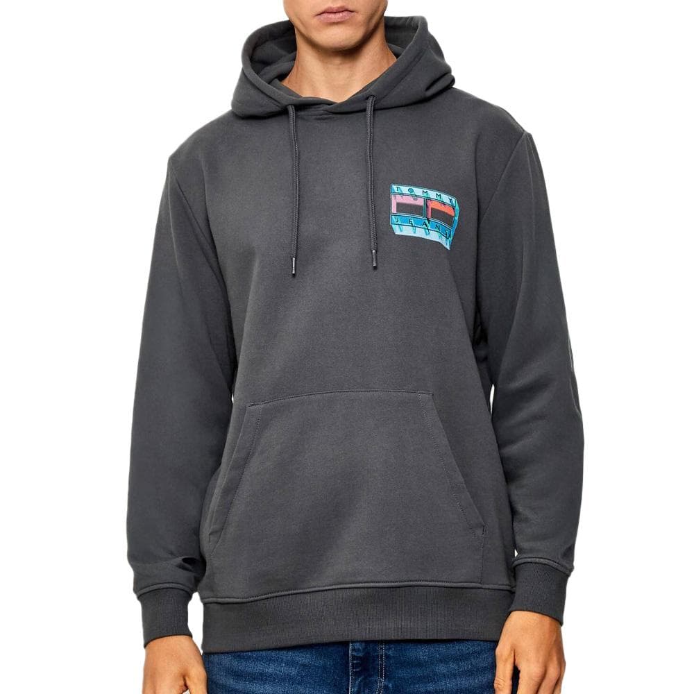 Sweat Gris Homme Tommy Hilfiger Tjm Flag 1