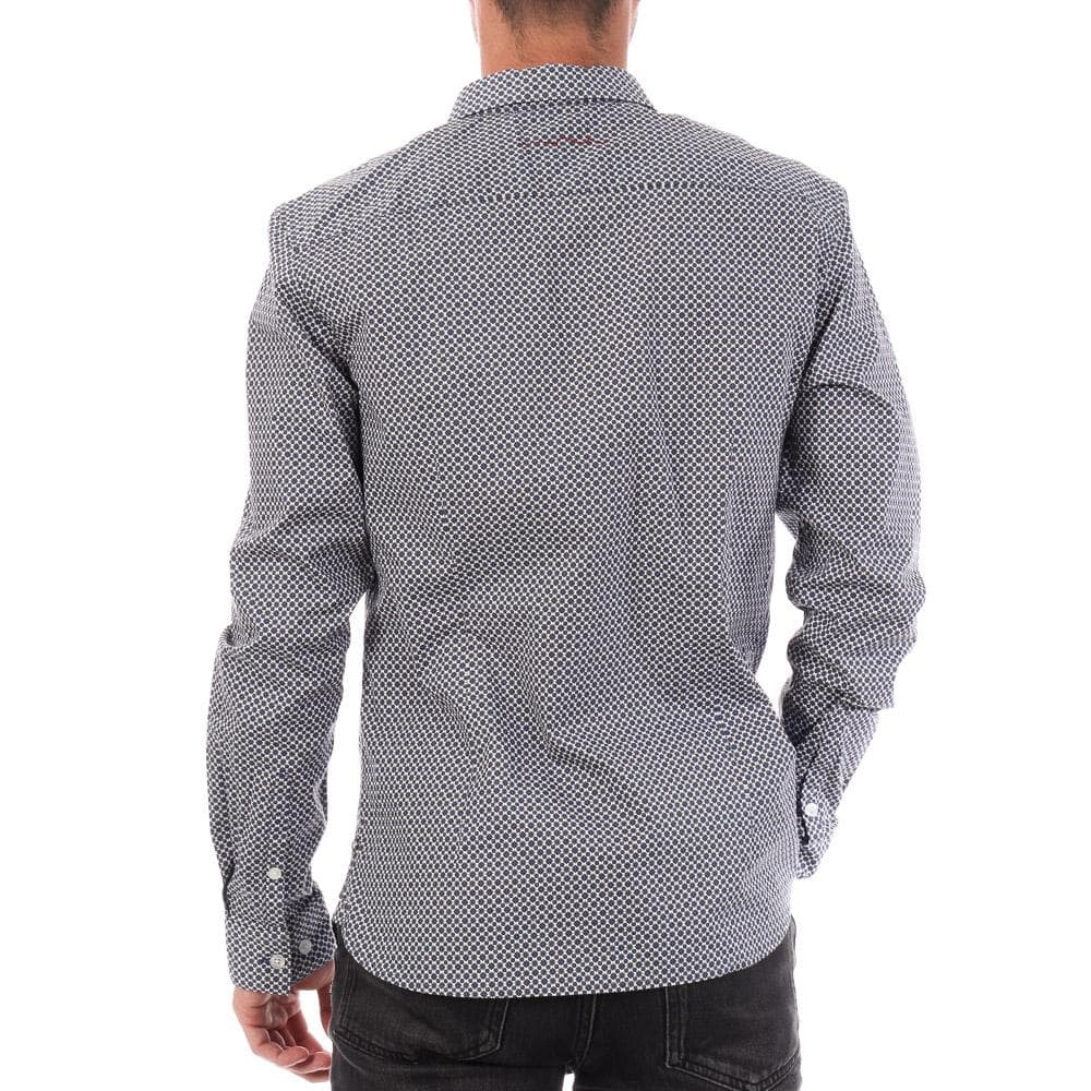 Chemise Bleu Imprimé Homme Teddy Smith Carton Strectch 2