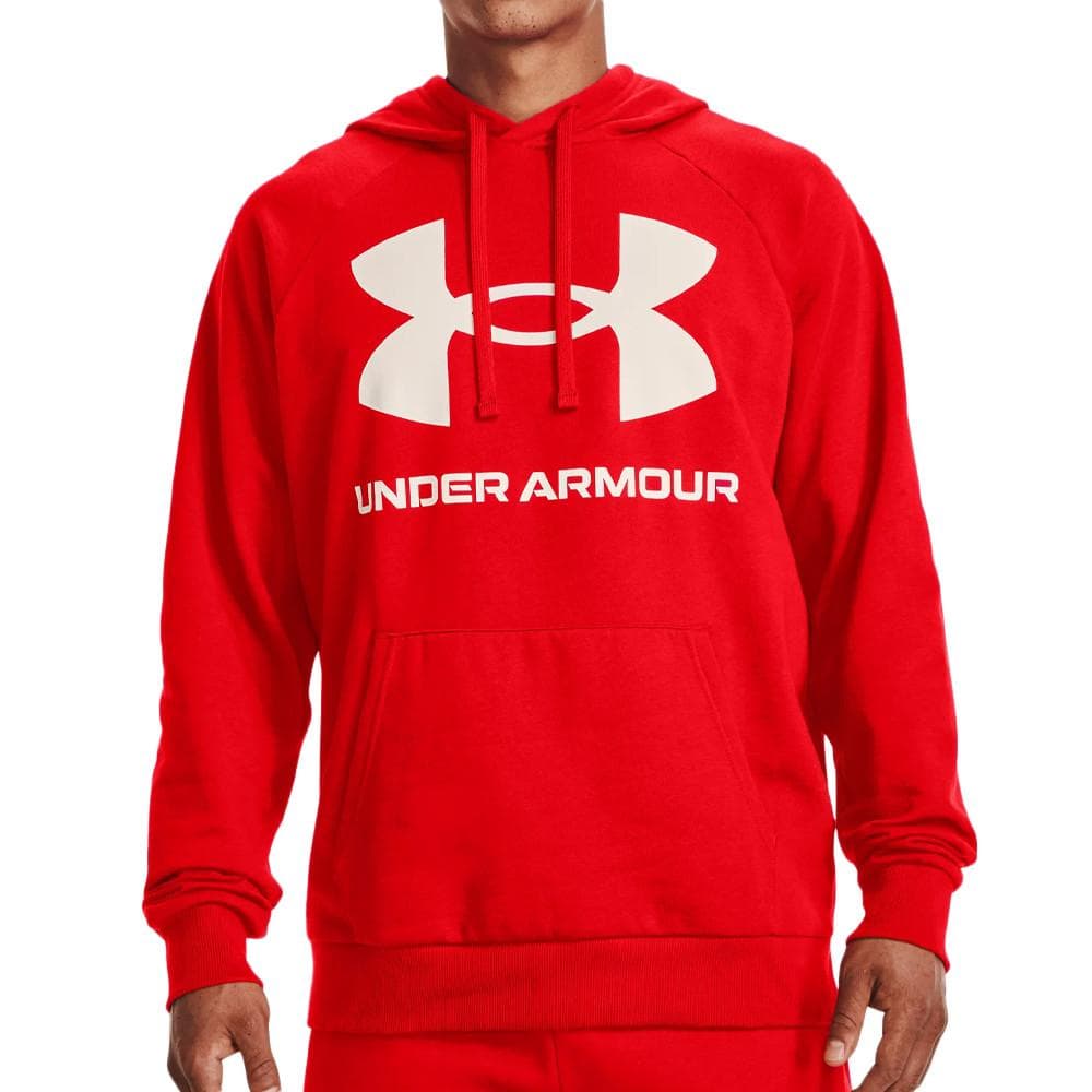 Sweat à capuche Rouge Homme Under Armour Rival Fleece 1
