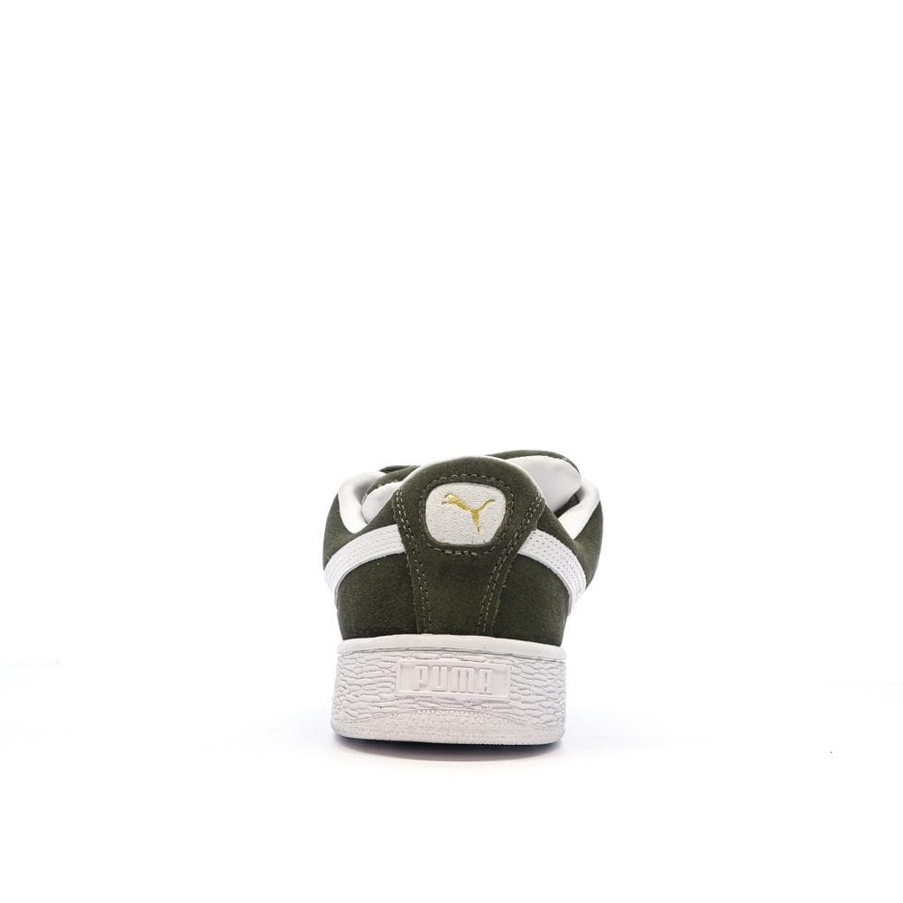 Baskets Kaki/Blanc Femme Puma Suede XL 3