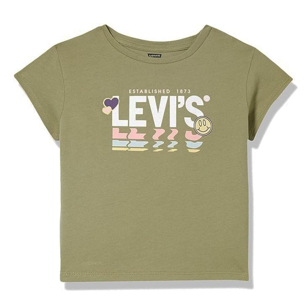 T-shirt Kaki Garçon Levi's 4ED488 1