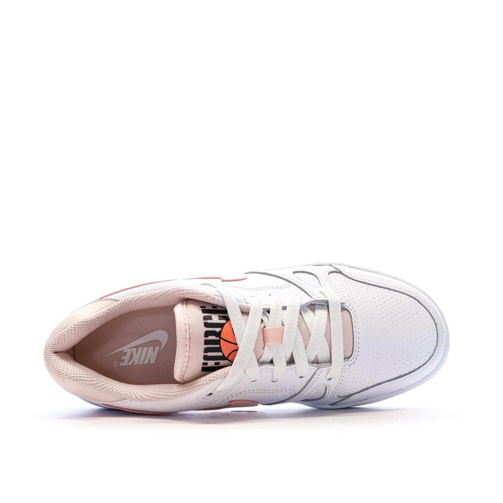 Baskets Blanc/Rose Fille Nike Full Force Lo 5
