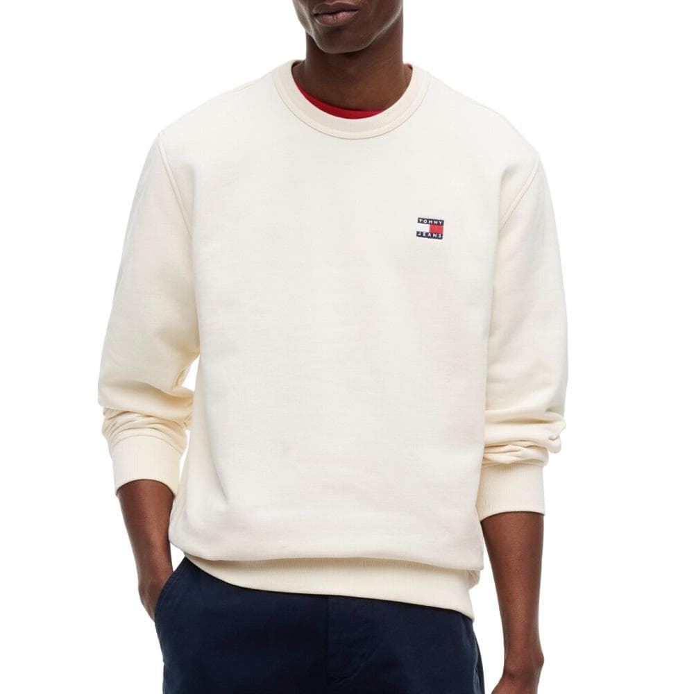 Sweat Beige Homme Tommy Hilfiger Badge Crewss 1