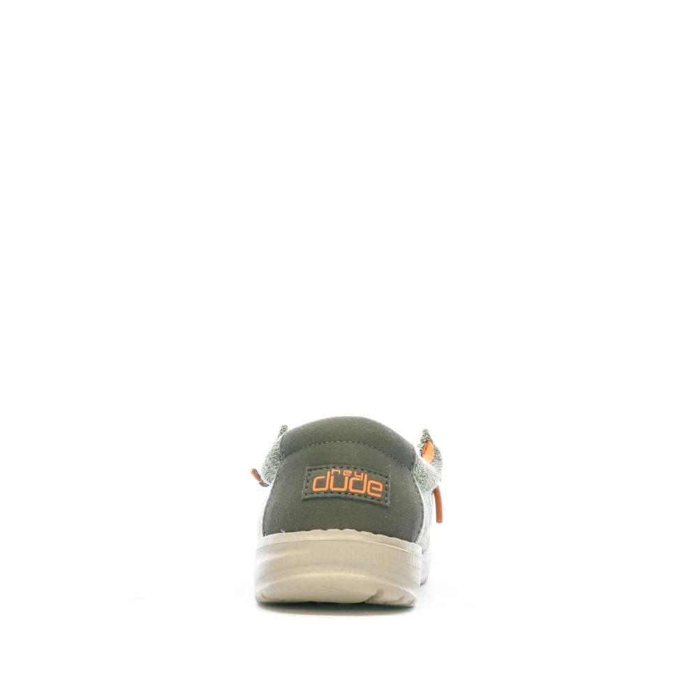 Chaussures Grises/Kaki Garçon Hey Dude Wally Youth 3