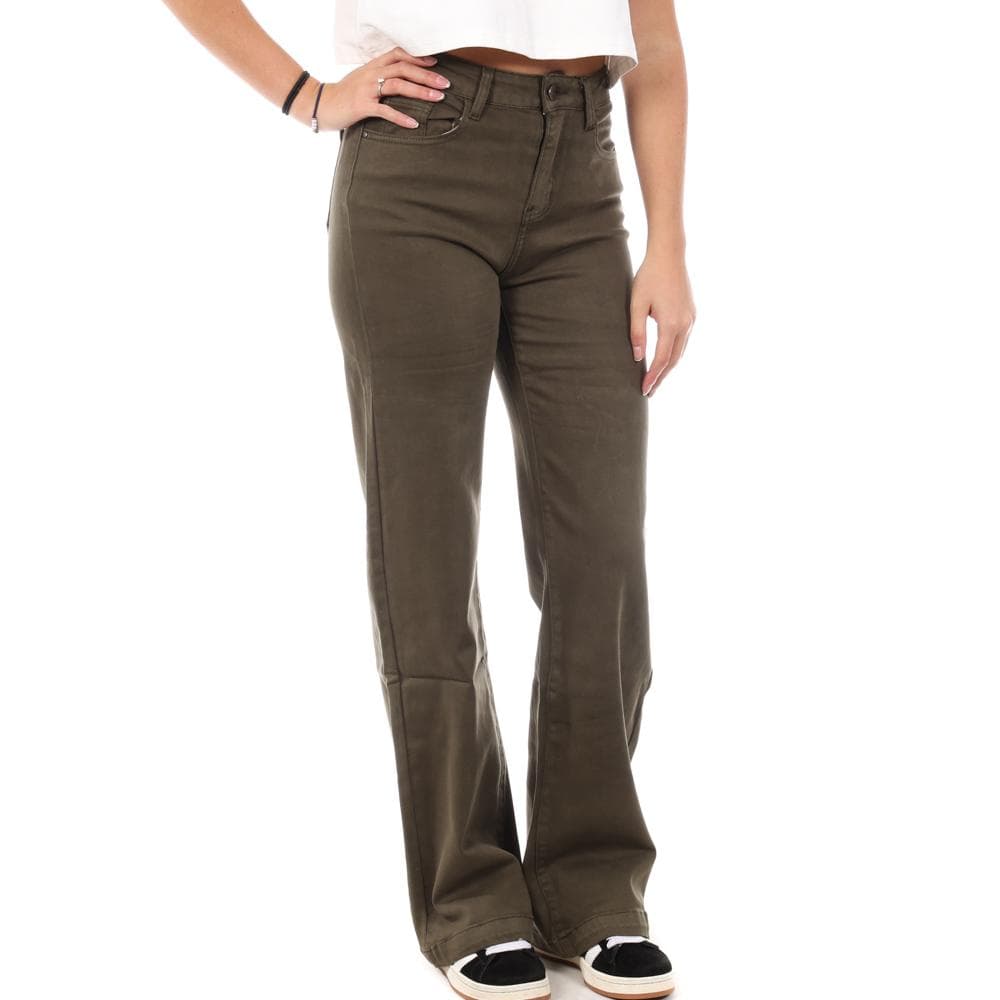 Jean Loose Vert Foncé Femme Monday Premium 1807 1