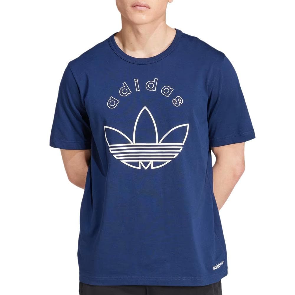 T-shirt Marine Homme Adidas Grfx Tee 1