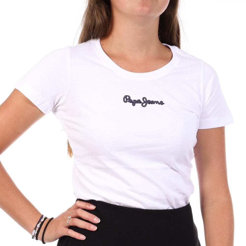 T-Shirt Blanc Femme Pepe jeans PL5000200 1