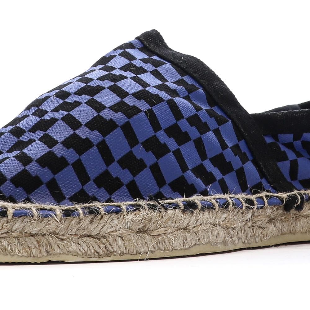 Espadrilles Damier Bleu/Noir Homme Ushuaia Dimitri 7