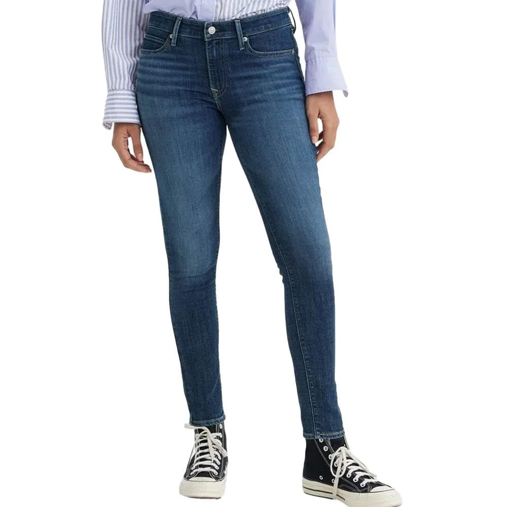 Jean Skinny Bleu Foncé Femme Levi's 711 1