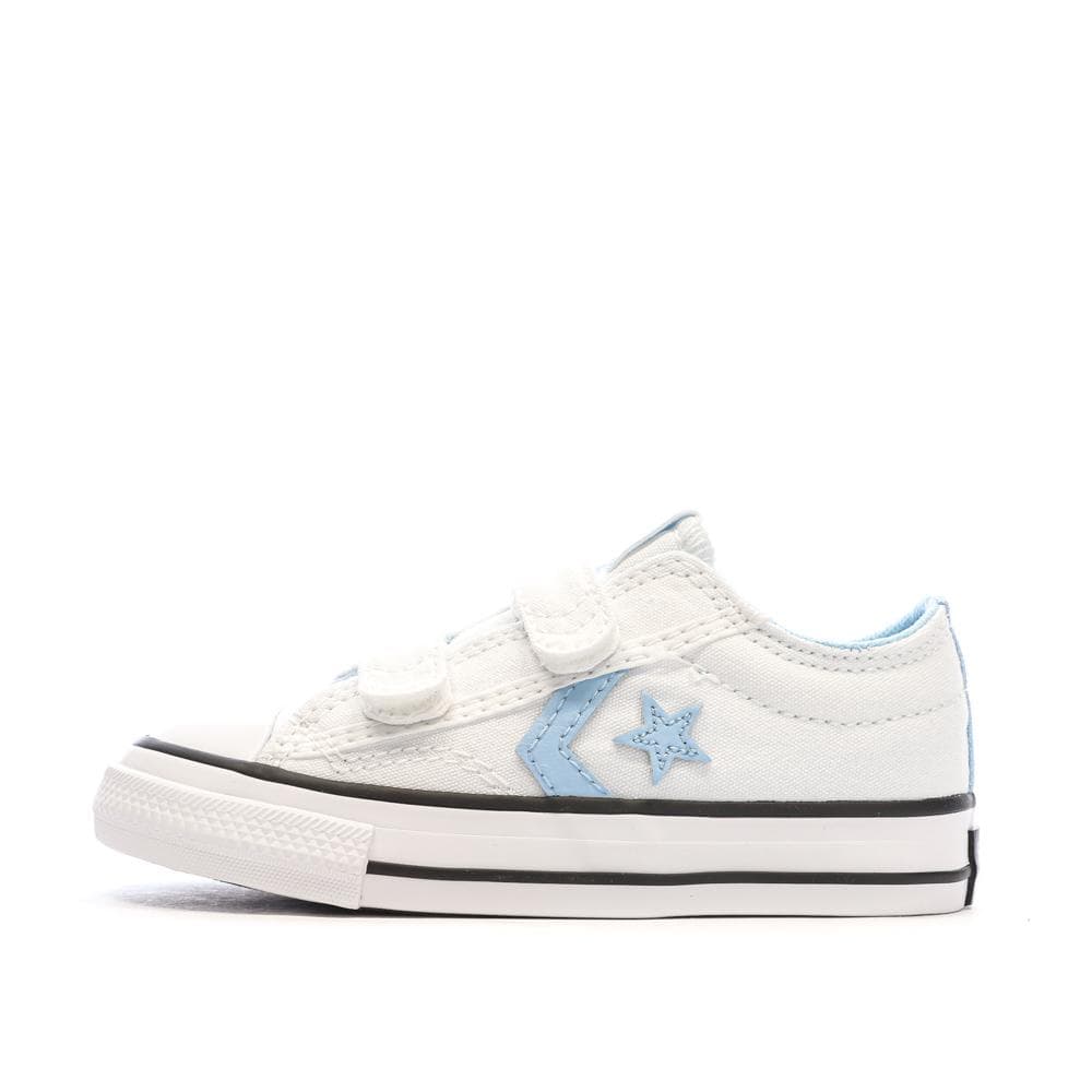 Baskets Blanc/Bleu Garçon Converse Star Player Easy 1