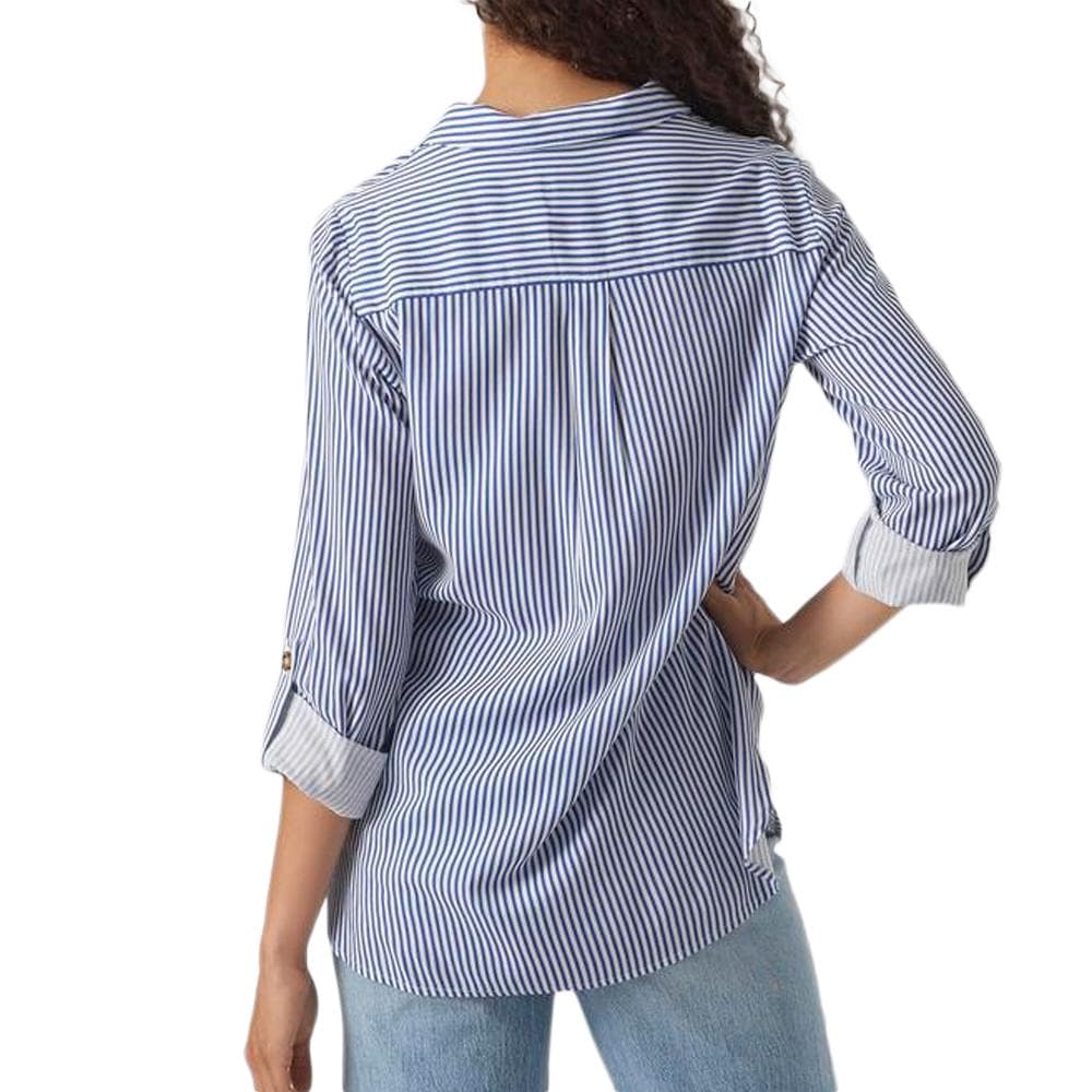 Chemise Bleu/Blanc Femme Vero Moda Bumpy 2