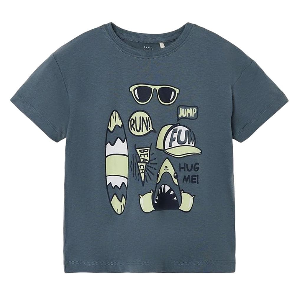 T-shirt Gris Garçon Name it Vagno 1