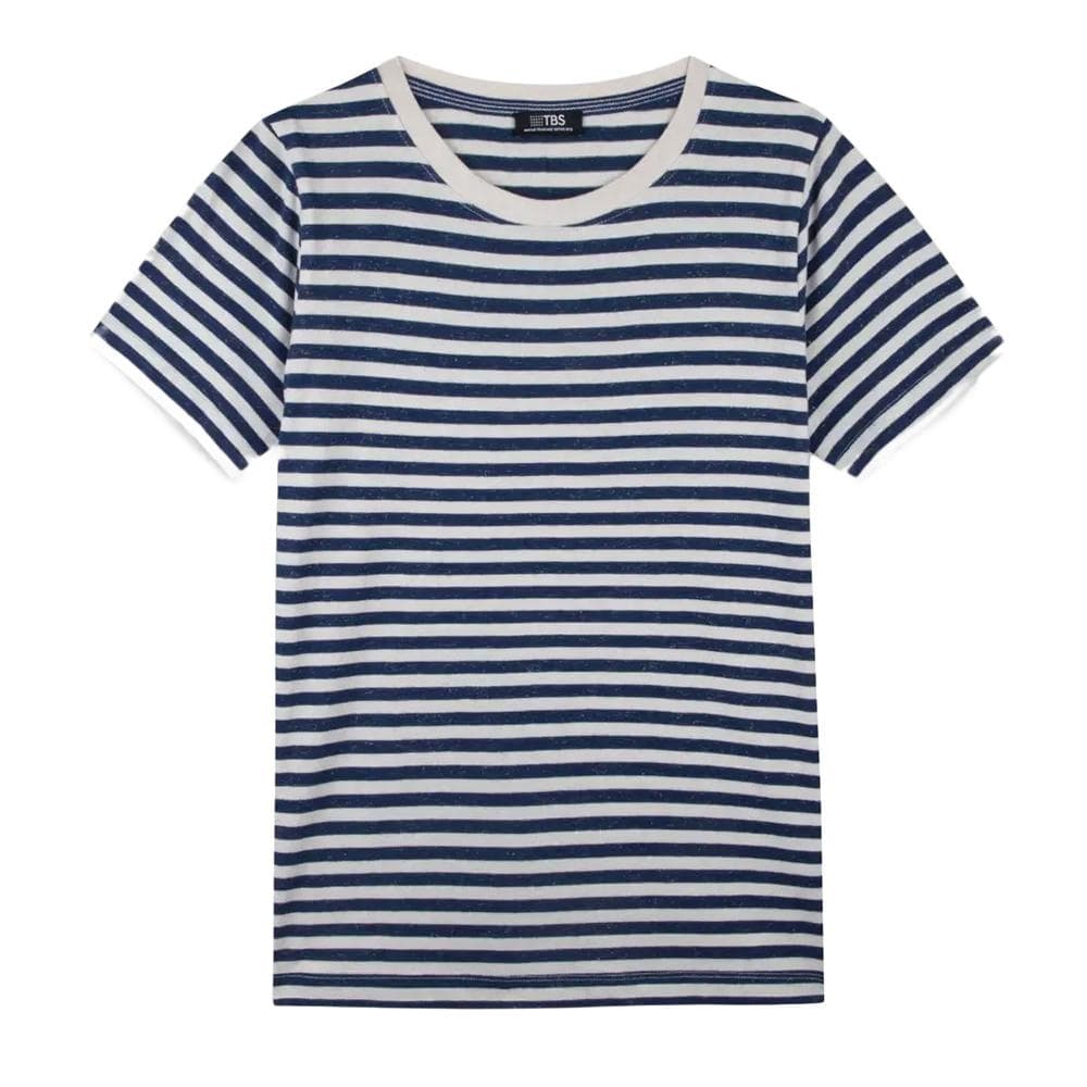 T-Shirt Marine/Blanc Femme TBS Encre 1