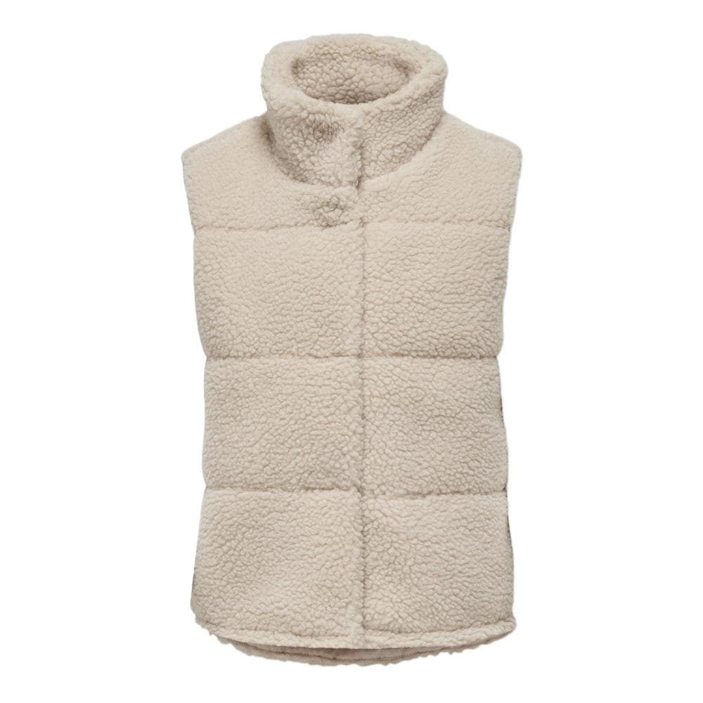 Gilet Ecru Fille Kids ONLY Sandra Teddy Waistcoat 3
