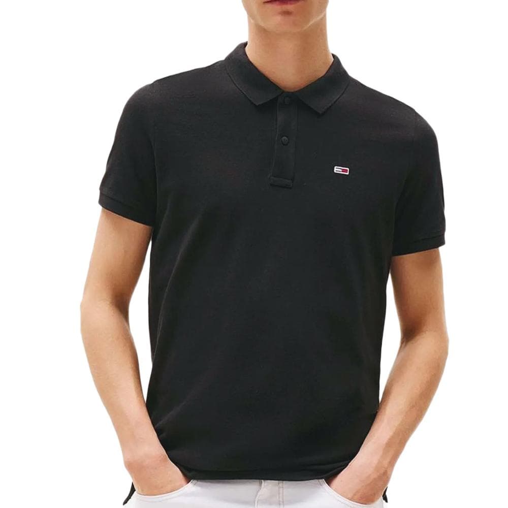Polo Noir Homme Tommy Hilfiger Tjm Slims 1