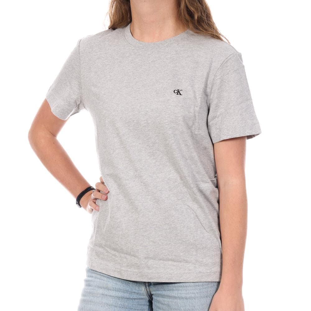 T-Shirt Gris Femme Calvin Klein Jeans Archive 1