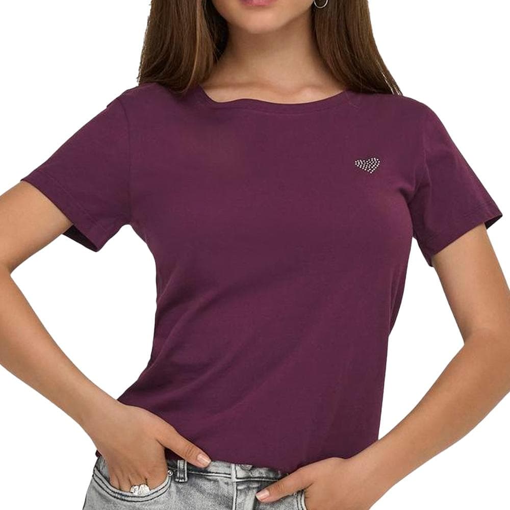 T-Shirt Violet JDY Femme Jdy Detail 1