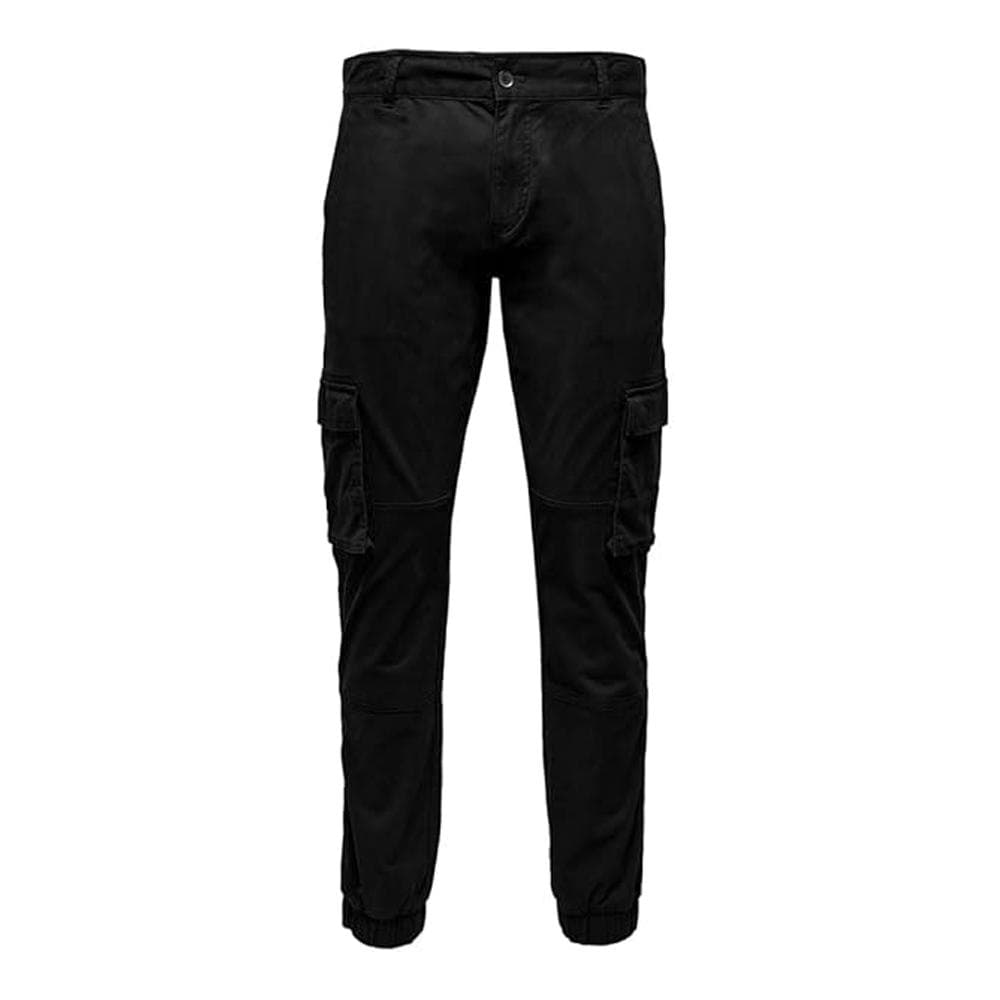 Pantalon Cargo Noir Homme Only & Sons Cam Stage 1