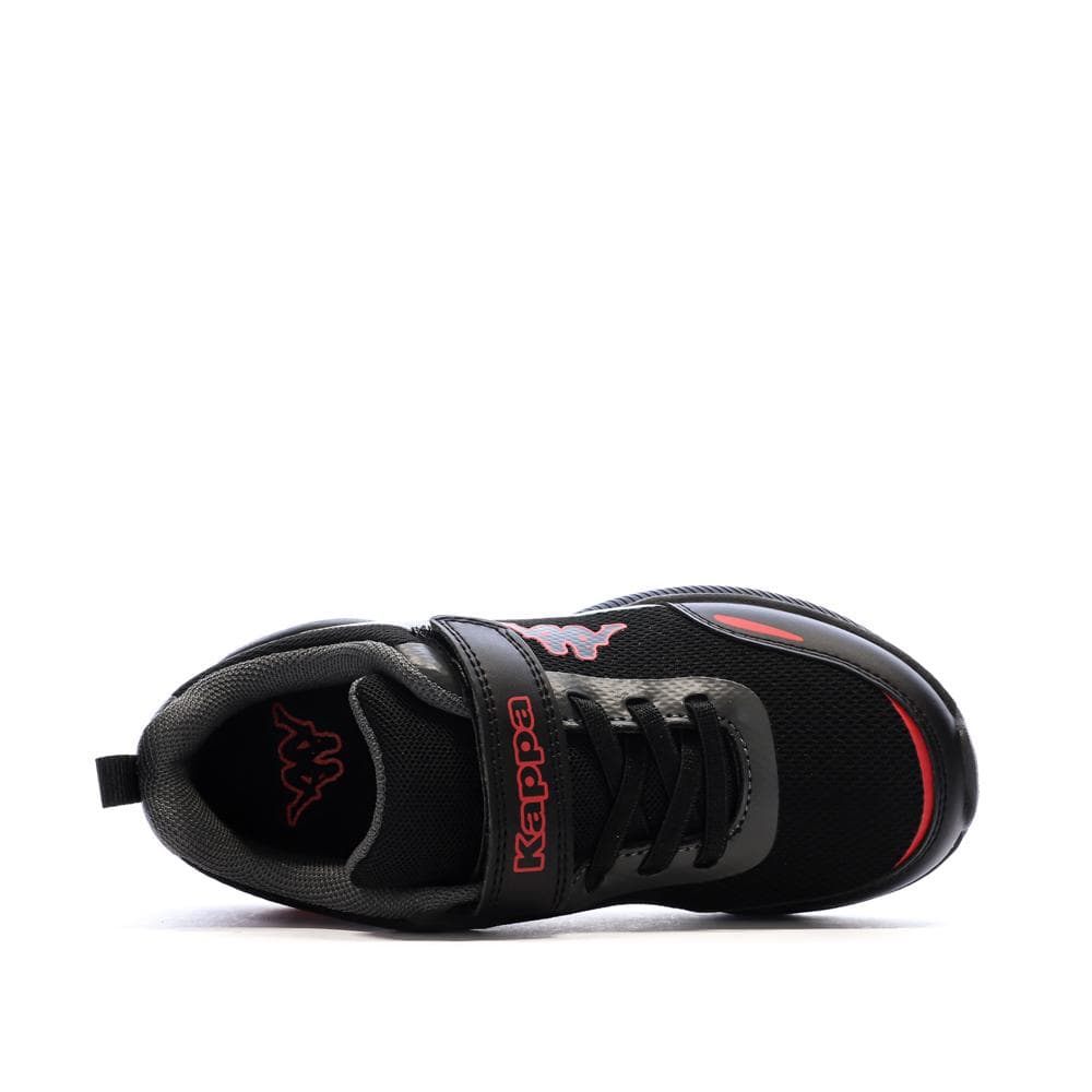 Baskets Noir/Rouge Garçon Kappa Logo Pylos123 4