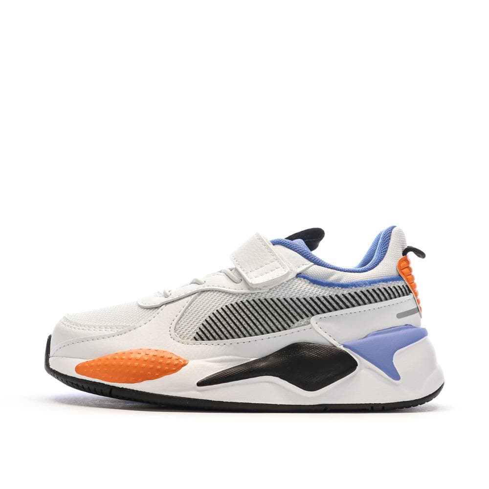 Baskets Blanches/Bleu/Orange Garçon Puma 395555-03 1