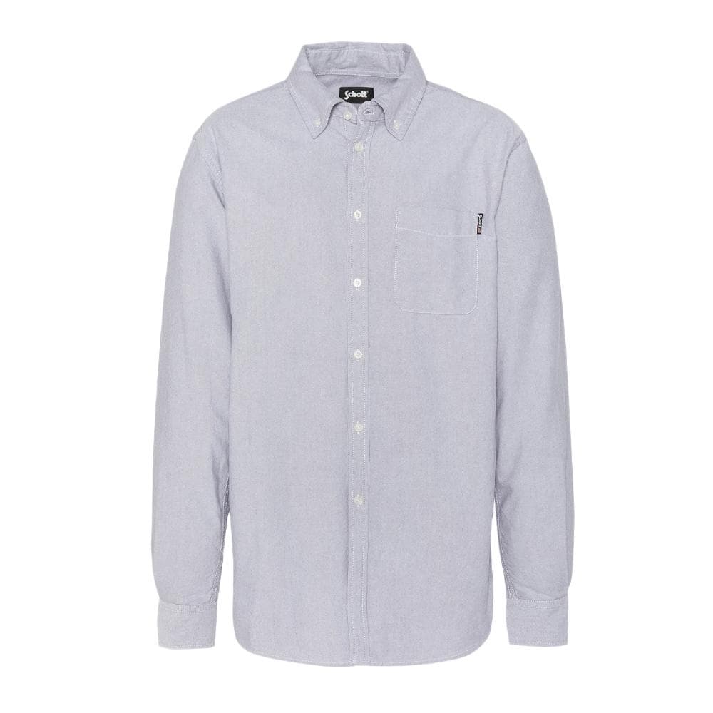 Chemise Grise Homme Schott Oxford 1