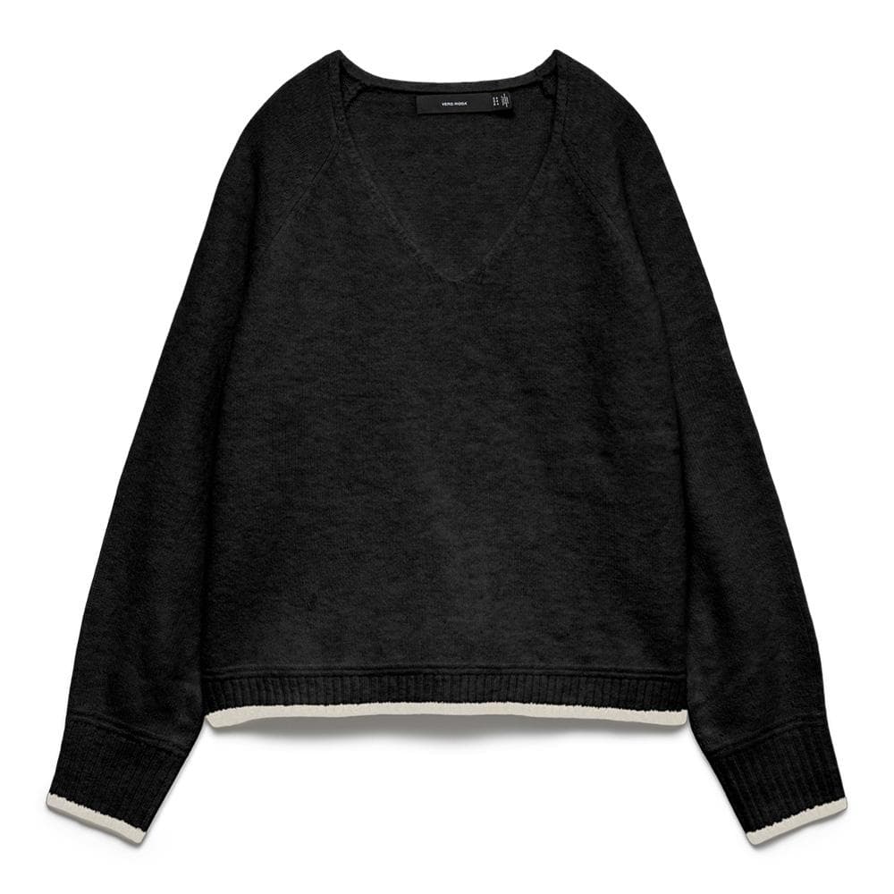 Pull Noir Femme Vero Moda Maquarius Raglan 1