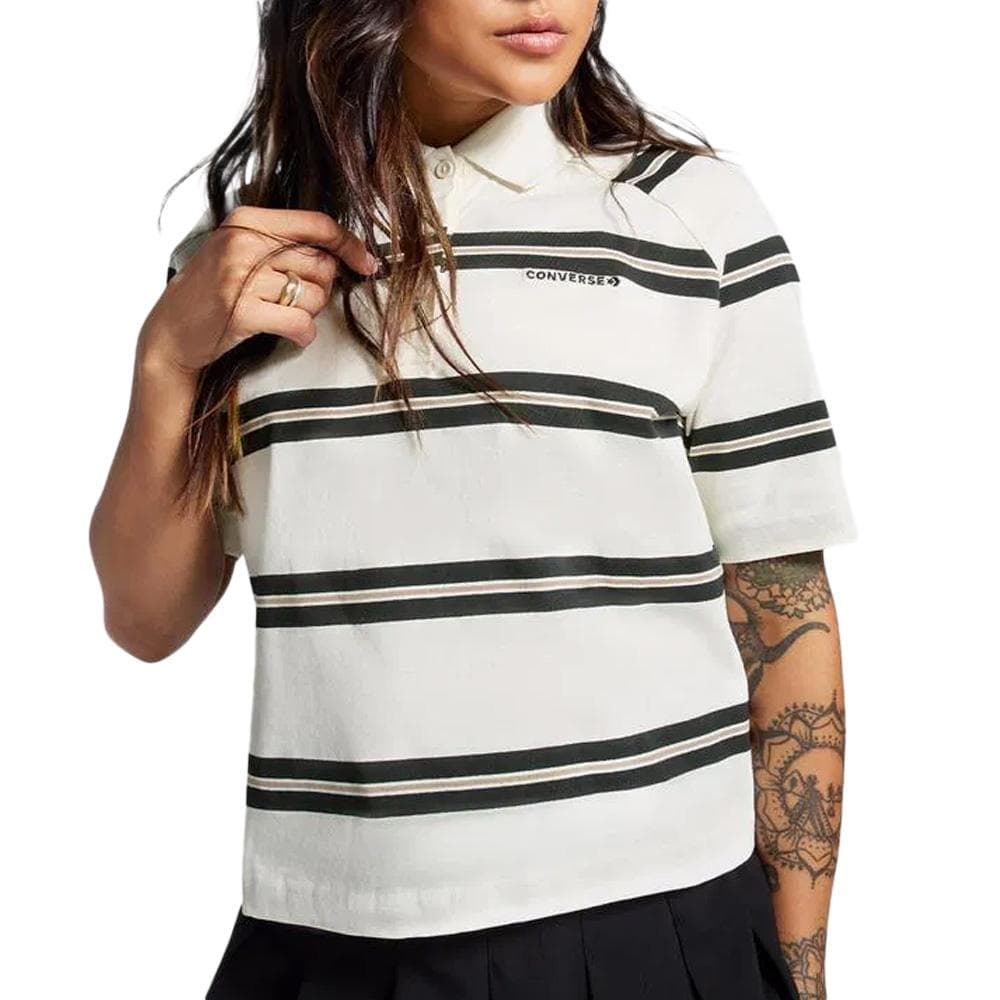 Polo Beige/Noir Femme Converse Marquis 1
