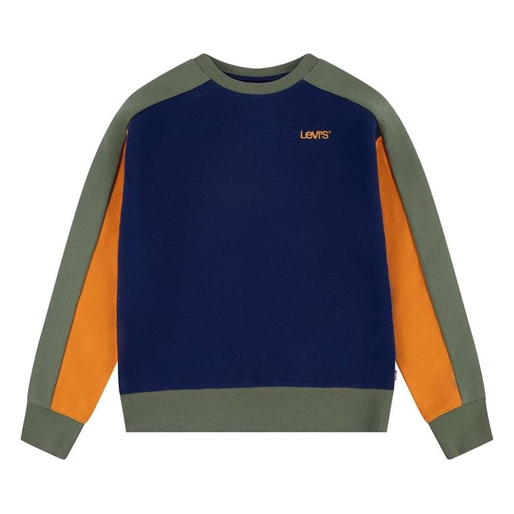 Sweat Marine/Vert/Jaune Garçon Levi's 9EJ199 1