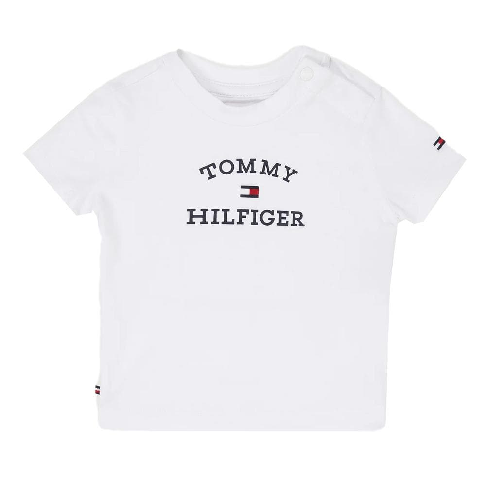 T-shirt Blanc Garçon Bébé Tommy Hilfiger KN0KN01805 1