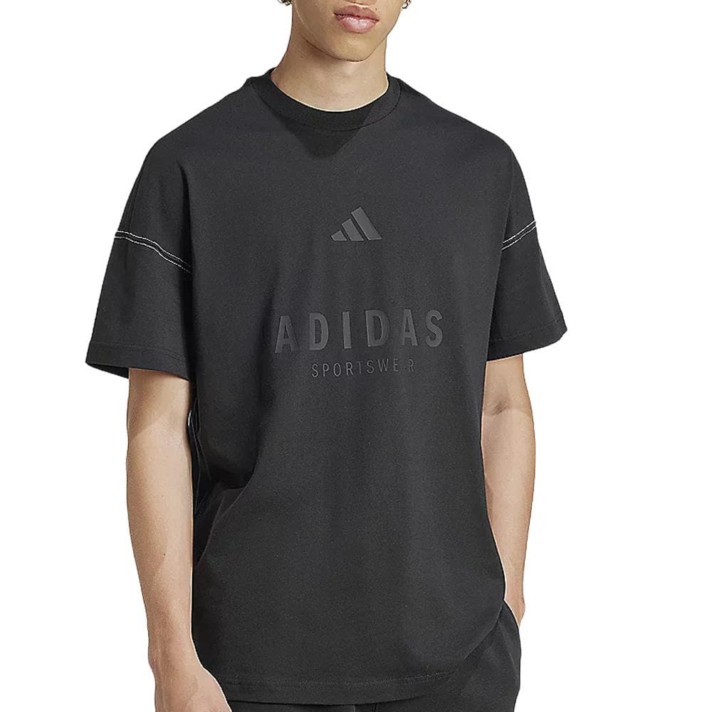 T-Shirt Noir Homme Adidas JJ3658 1