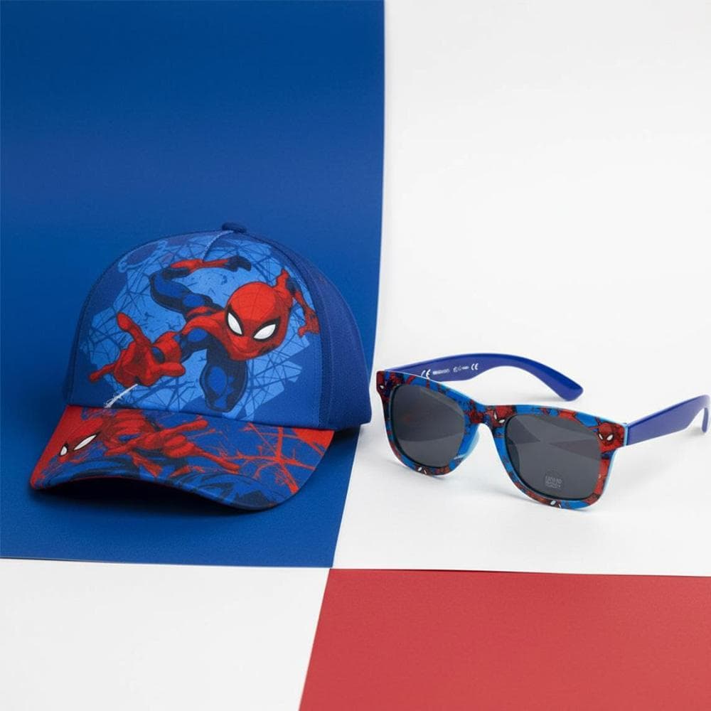 Kit Casquette + Lunette de Soleil Bleu/Rouge Enfant Sport Zone Spiderman 3