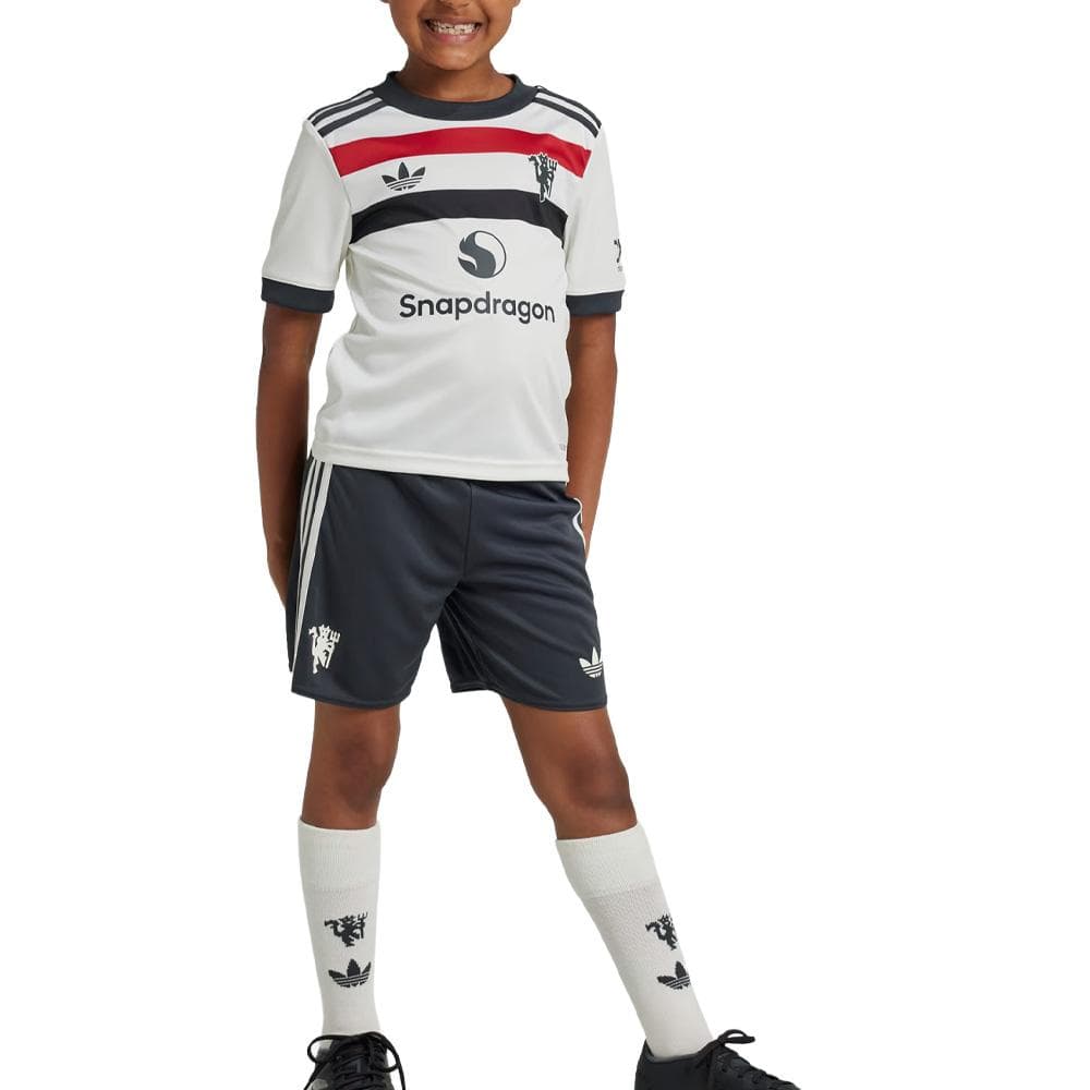 Manchester United Ensemble Blanc/Gris/Rouge Garçon Adidas 24/25 1