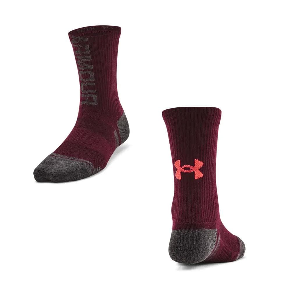 x3 Paires de Chaussettes Blanc/Gris/Rouge Under Armour 1379521 2