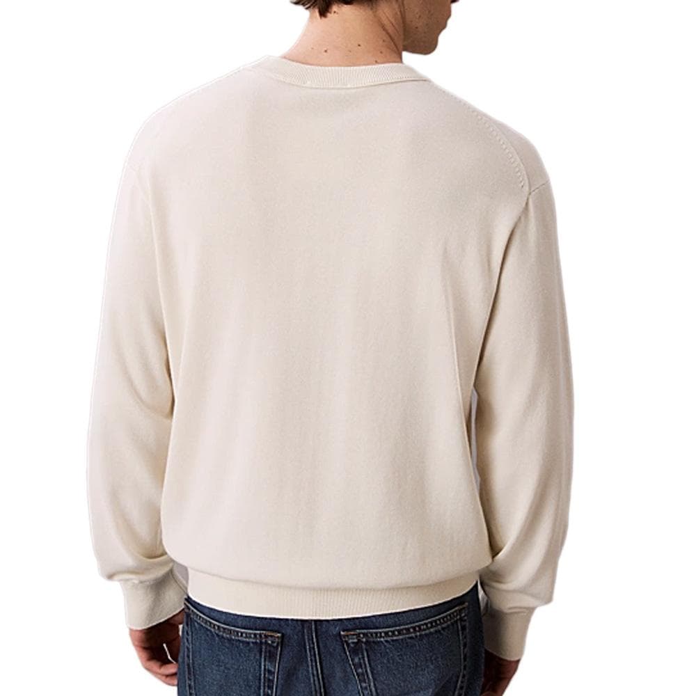 Sweat Beige Homme Calvin Klein Jeans Eu Ls Cotton Relaxed 2